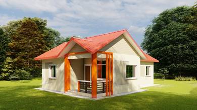 Rumah Banglo Satu Tingkat atas tanah sendiri dengan LPPSA