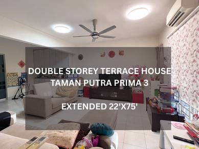 22'x75' Taman Putra Prima For Sale, Double Storey Terrace House Puchon