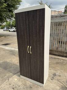 6.5ft Tall 2 Door Wardrobe Almari Baju Rack Shelve
