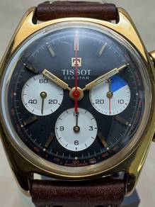 34mm 1970s Gold Plated Tissot Seastar Chronograph