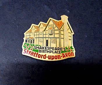 Vintage Metal Magnet - Shakespeare