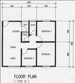 Rumah ground floor dekat lrt