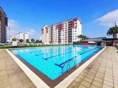 Seri jati Setia alam with lift ada furnished gym pool corner 1/8 Intan