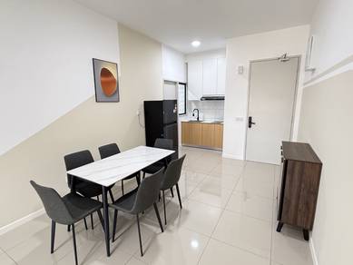 Fully Furnished 3 Rooms Unit for Rent! 1st July Move In! 150m to KTM