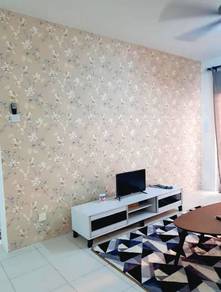 [FULLFURNISH🌈FRIDGE+WASHER KITCHENCABINET LRT ] PPA1M Bukit Jalil