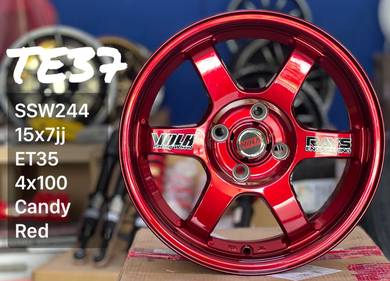 New Rim TE37 15 Inch Thailand Candy Red
