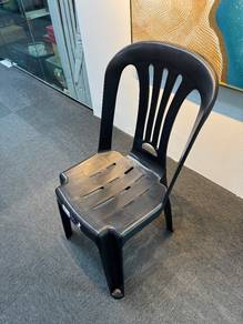 Plastic chair with back rest,Kerusi plastik sandar