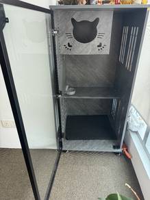 kabinet rumah kucing mudah alih, Cat house cabinet