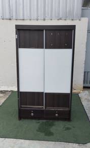 YD03R Almari Baju 3.3x6 Ft 2Door 2Drawer Wardrobe