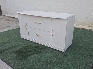 YD03T Almari Rendah 2 Doors 2 Drawers Low Cabinet