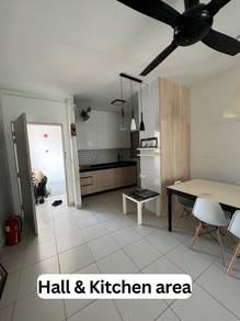 De Kiara Setia alam 2carpark fully furnished nice furniture low depo