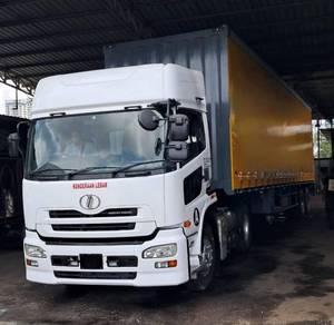 Nissan GK5 Volvo engine with Used Curtain Trailer