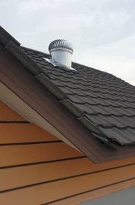 Pemasangan Wind Turbine Ventilator di Kampar