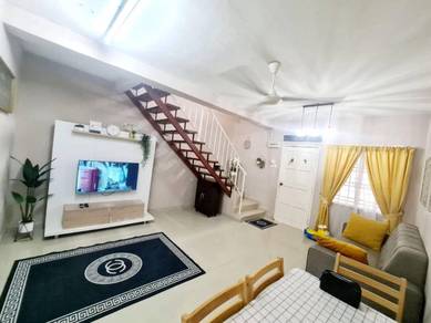 LOW DEPO - Renovated 2 Tingkat @ Jalan Berlian, Taman Cahaya Masai