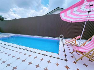 Jb Town Taman Abad 1.5 Storey Semi D Fully Renovated w Swimming Pool
