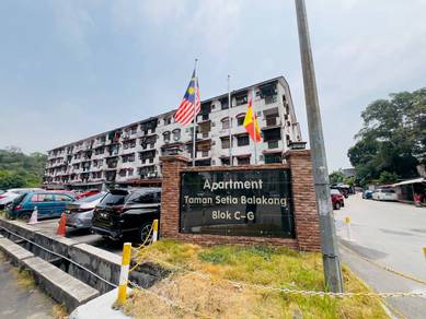 MURAH BOLEH FULL LOAN ADA BALKONI Flat Taman Setia Balakong Cheras