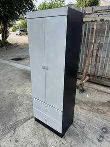 2x6ft 2 Door Wardrobe Almari Baju Drawer
