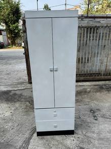 2x6ft 2 Door Wardrobe Almari Baju Drawer