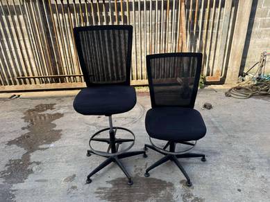 Mesh Tall Bar Chair Kerusi Tinggi Office