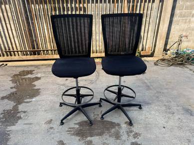 Mesh Tall Bar Chair Kerusi Tinggi Office