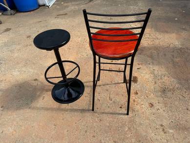Steel Kerusi Tinggi Bar Stool Tall Chair (2 Types)