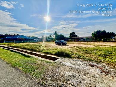 Tanah Big Corner Bungalow Lot Land Depan UTC Ampangan Seremban