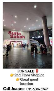 Suria Mall shoplot for Sale