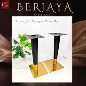 Titanium Rectangular Table Base