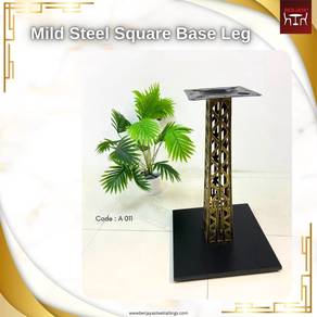 Mild Steel Square Base with Titanium Paris Design