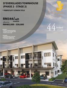 Prime area New Phase D’Everglades Townhouse @ Stutong Baru For Sale!