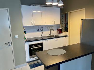Seri Intan Apartment Setia Alam Kitchen Cabinet and Island Top