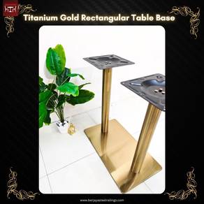 Titanium Rectangular Table Base