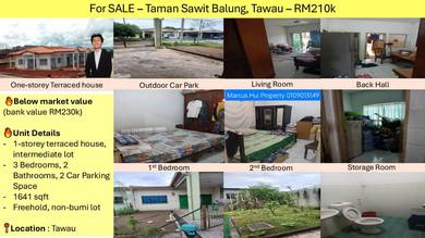 Taman Sawit Balung • Tawau • 3R2B2C • SALE
