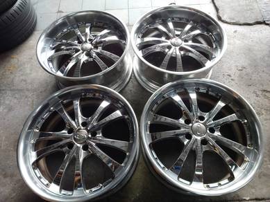 Rim 19 WEDS CROME STARGGER ESTIMA VOXY VELLFIRE