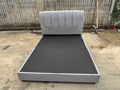 Fabric Katil Queen Bed Frame Divan
