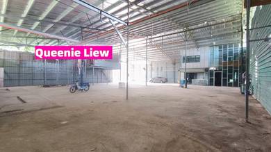 25000sf High Ceiling 3phase Electrictiy Detached Warehouse Penampang