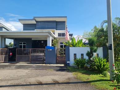 End Lot Unit Bungalow House Taman Rambai Bakti Melaka For Sale
