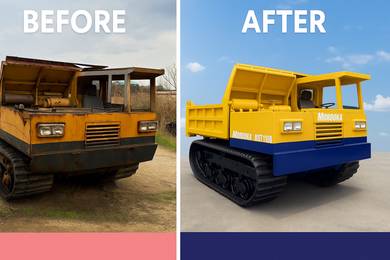 Fully Recon MOROOOKA Crawler Dumper MST1100