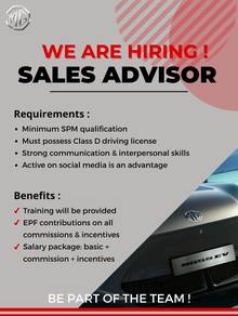 NEW CAR Sales Advisor