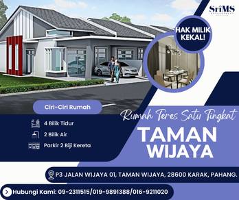 1-storey-Terraced-House-for-sale-Karak-Pahang