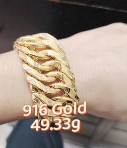 916 gold gelang tangan