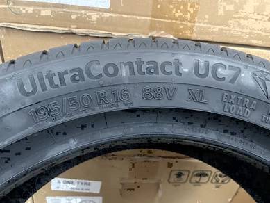 New continental uc7 size 195/50/16 2025 offer
