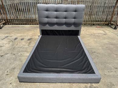 Divan Katil Queen Bed Frame Fabric