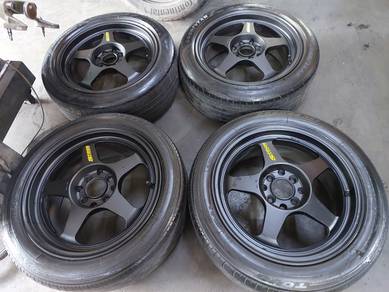 Rim 16 SPOON Siap tayar CITY JAZZ VIOS MYVI