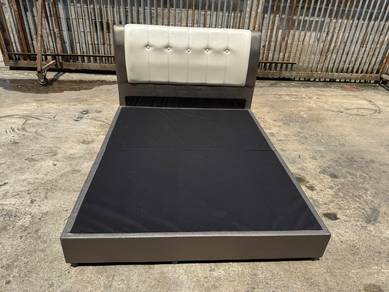 Divan Katil Queen Bed Frame Leather