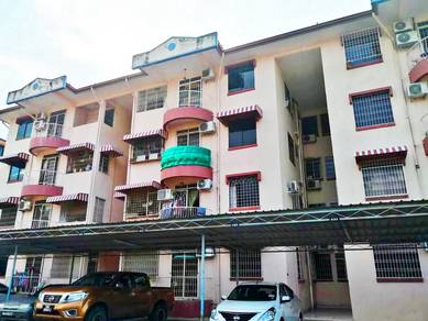 Permai Menggatal Apartment | 3R2B | Partially Furnished | For Sale
