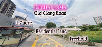Kuchai Lama Old Klang Road 1.7acre 74,052sf Freehold Residential Land