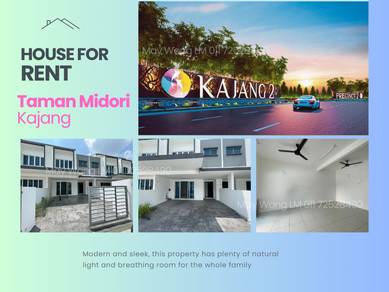 HUGE🏡✨Double Stry Terraced @Taman Midori_Kajang 2_MRT Feeder_$2K ONLY