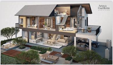 Araya Gardens Ayuria Place 2 Storey Superlink Terrace House Alamesra