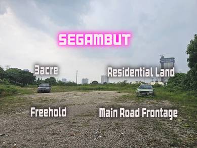Segambut Taman Kampung Tengah 3acre 130680sf Freehold Residential Land